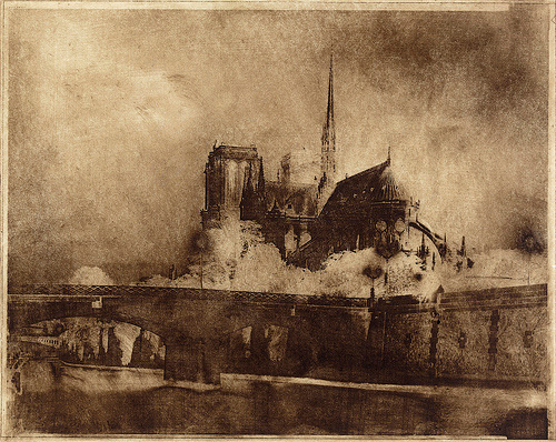 Notre Dame de Paris<br>Photopolymer Gravure